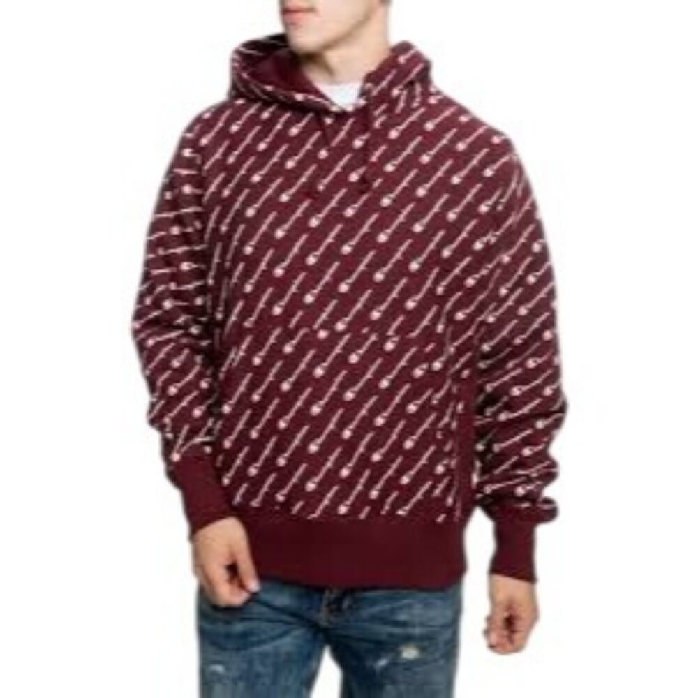 Champion Men's Pull Over Logo Hoodie Red Size S NEW WITH TAGS!
